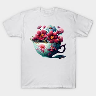 Teacup full of flowers T-Shirt